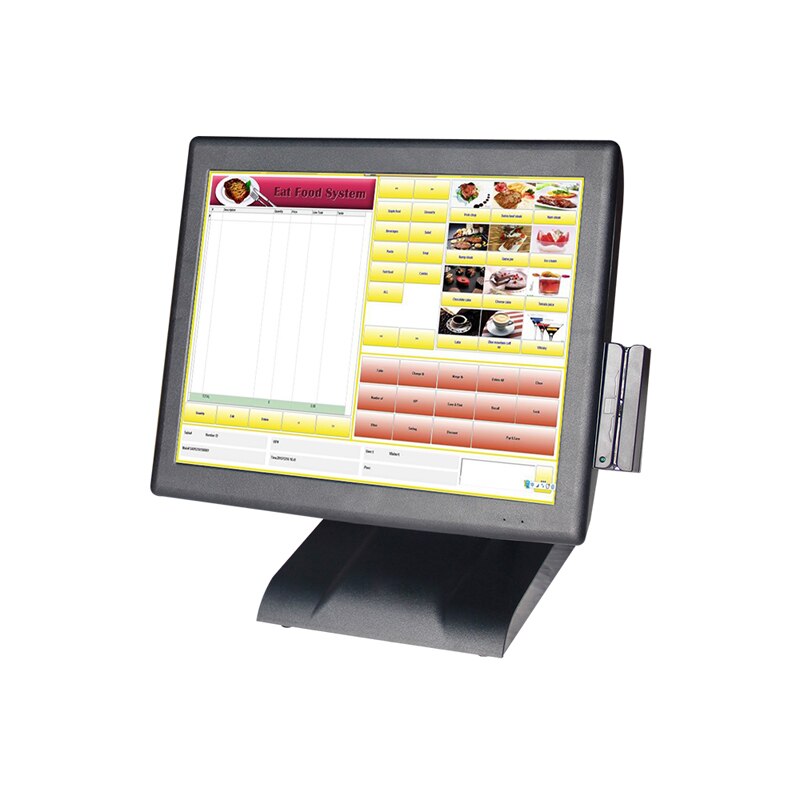 15&& POS computer register Restaurant Equipment cashier machine pos terminal pos system With VFD and MSR